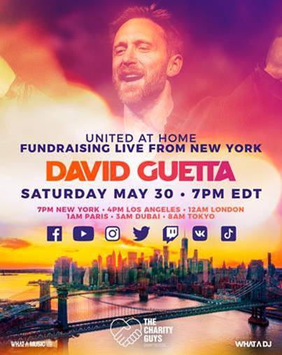 David Guetta Sẽ Tổ Chức Sự Kiện Từ Thiện Trực Tuyến United At Home Tại New York