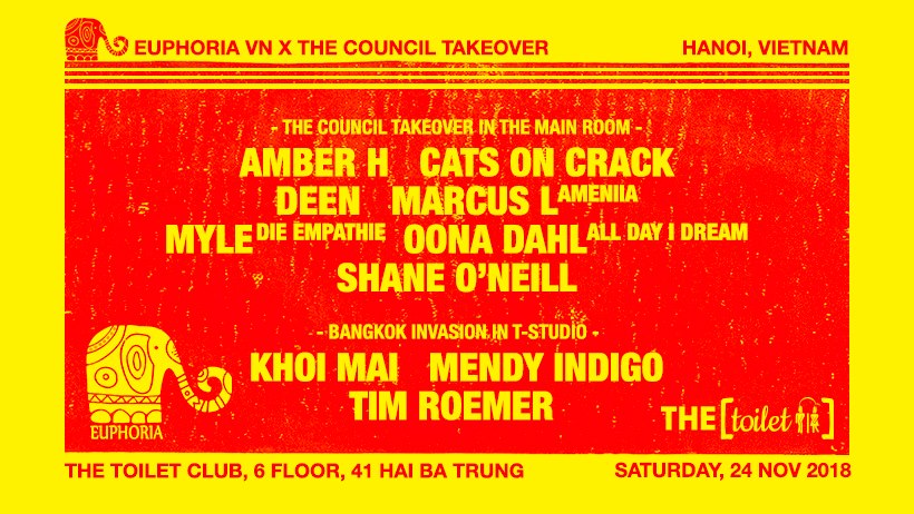 Euphoria.VN x The Council - The Toilet Hanoi Takeover [Event Hà Nội]