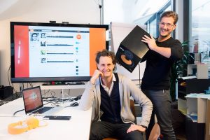 Hai nhà đồng sáng lập SoundCloud, Eric Wahlforss (CTO) và Alexander Ljung (CEO) © Steffen Jänicke