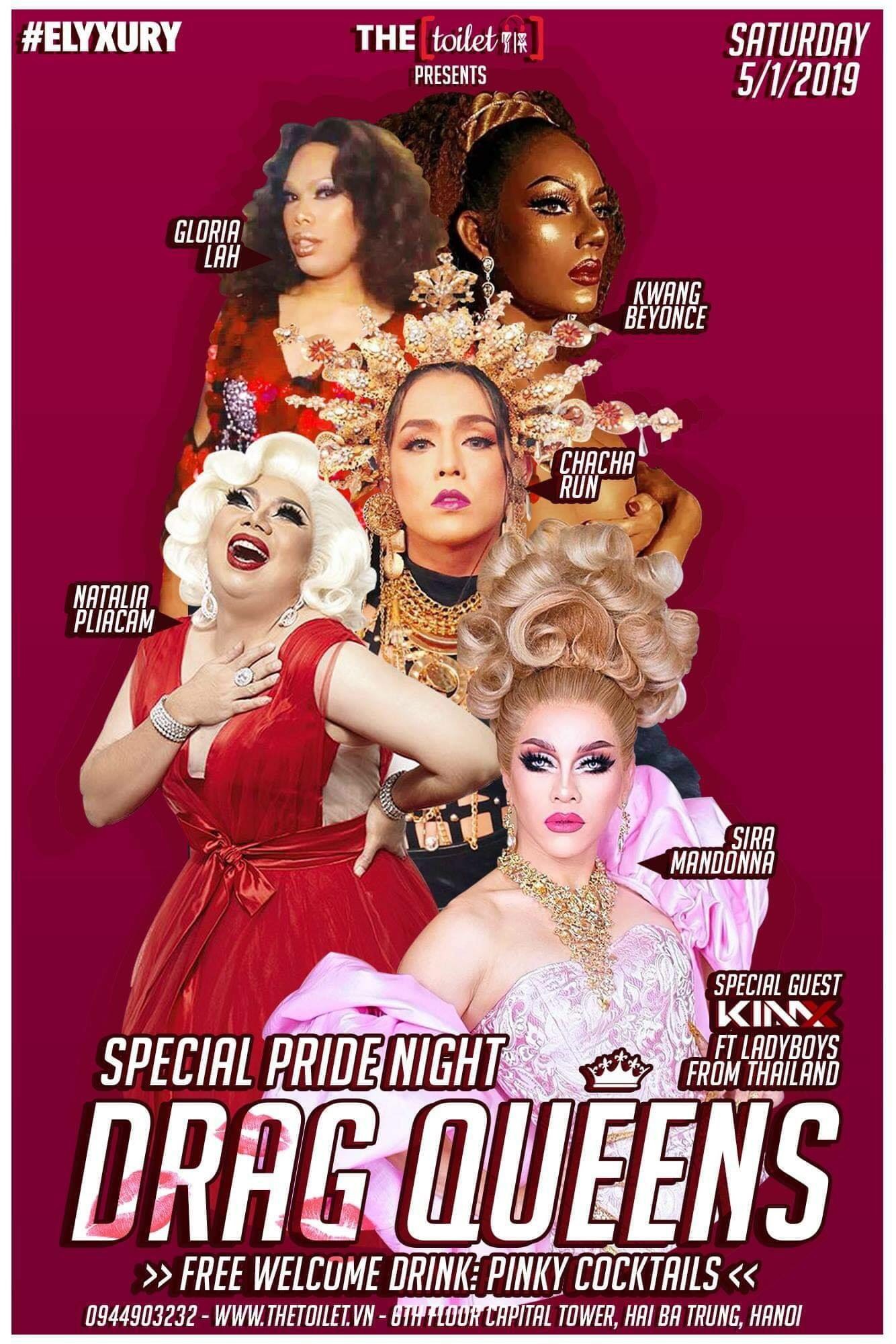 Pride Night Special Edition: DRAG QUEENS with Special Guest DJ #KimX  [Event Hà Nội]